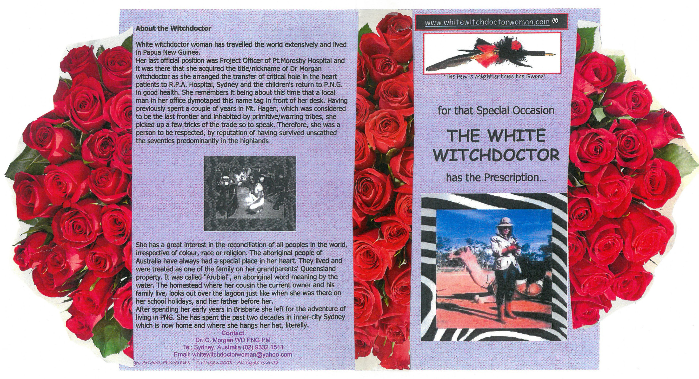 White witch doctor woman